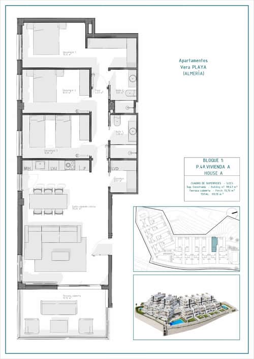 Nieuwbouwappartement met zeezicht in Vera Playa, Almería — foto 9