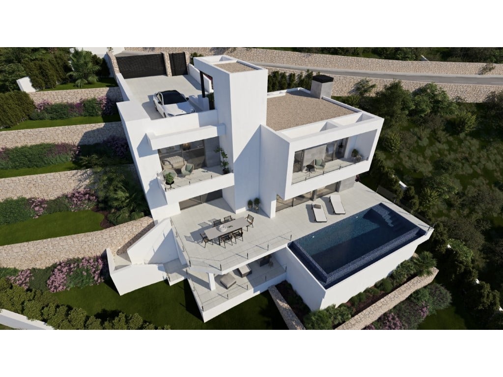 Villa de luxe avec piscine infinie et vue mer à Cumbre del Sol — terrace