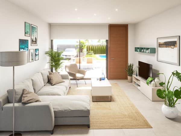 Nieuwbouwvilla met zeezicht in Vera Playa (Pueblo Salinas)