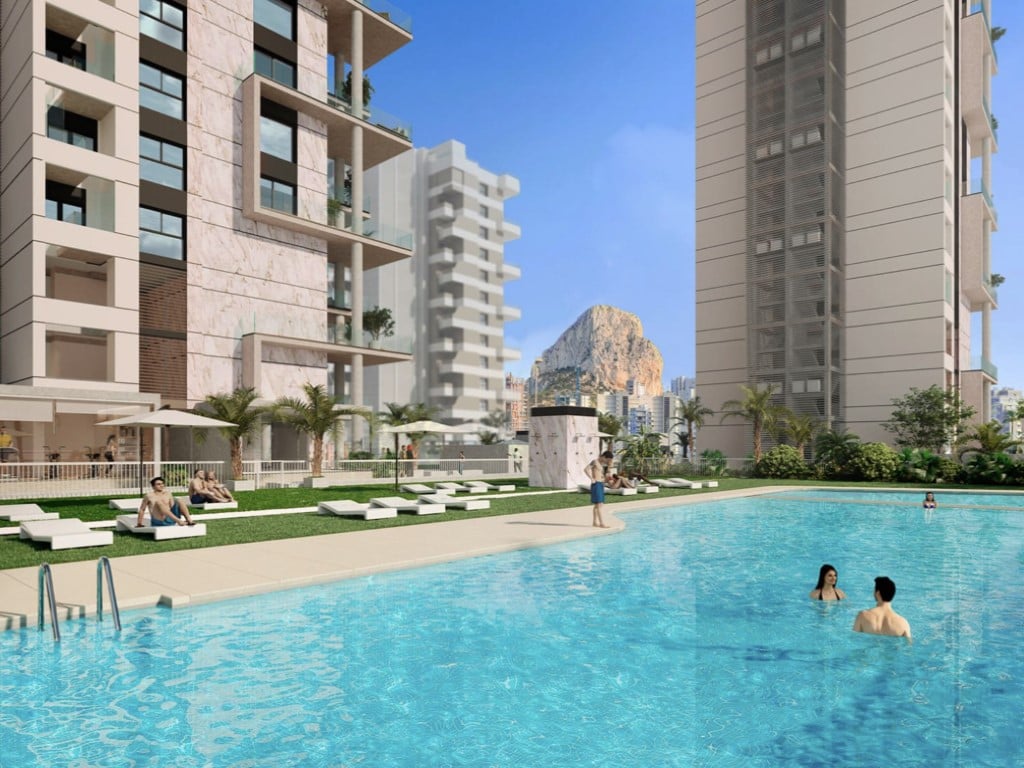 Luxury sea-view apartments at Peñón de Ifach in Calpe — terrace