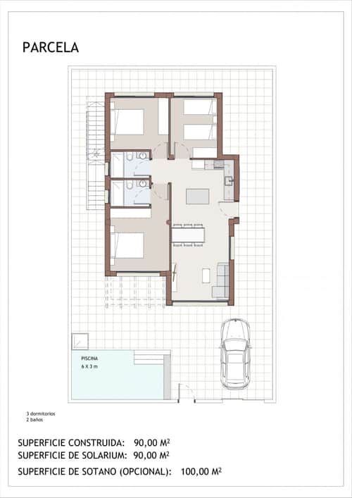 Gelijkvloerse nieuwbouwvilla met privézwembad in Vera, Almería — foto 40