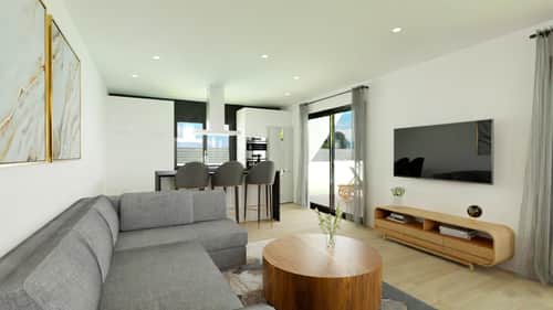 Moderne nieuwbouwvilla met zwembad en tuin in Hondón de las Nieves — foto 3