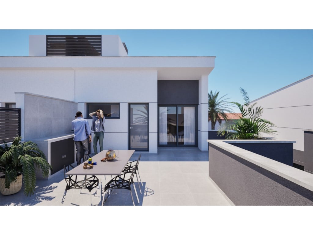 Moderní vily se 3 ložnicemi a soukromým bazénem v Los Nietos, Murcia — living room