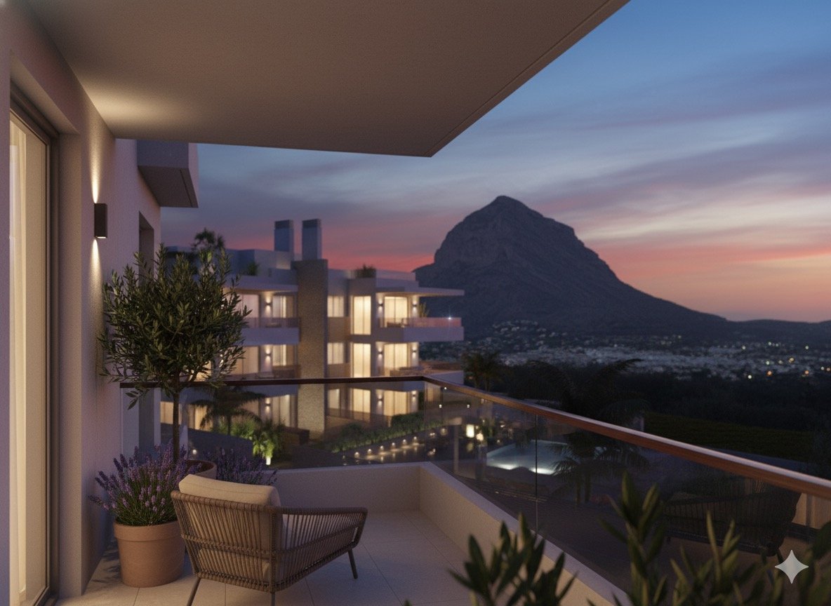 Apartamentos contemporáneos en Jávea junto al Montgó a 500 m de la playa