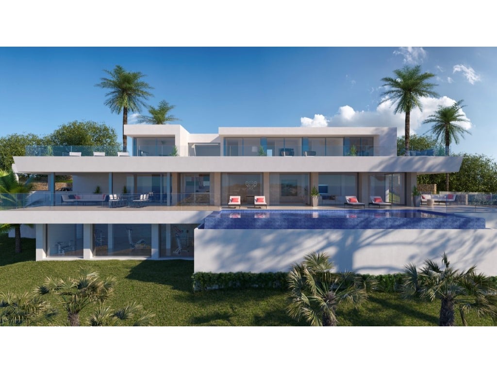 Villa de luxe avec vue sur mer et piscine à débordement à Cumbre del Sol — terrace