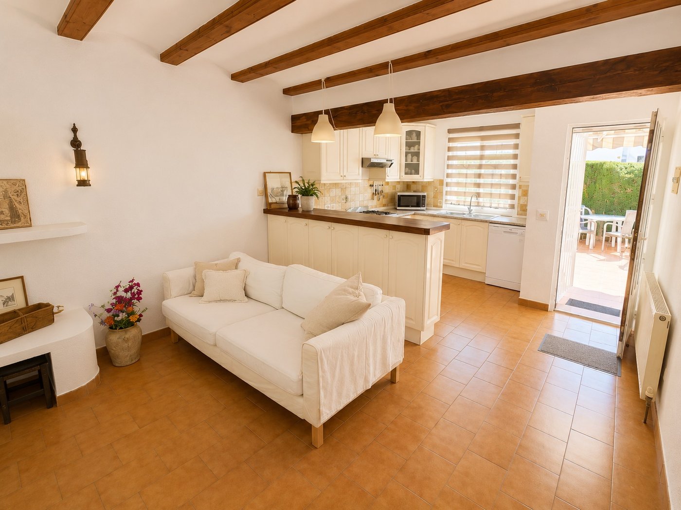 South-facing Corner Townhouse with Terraces in Moraira Park — €329,000