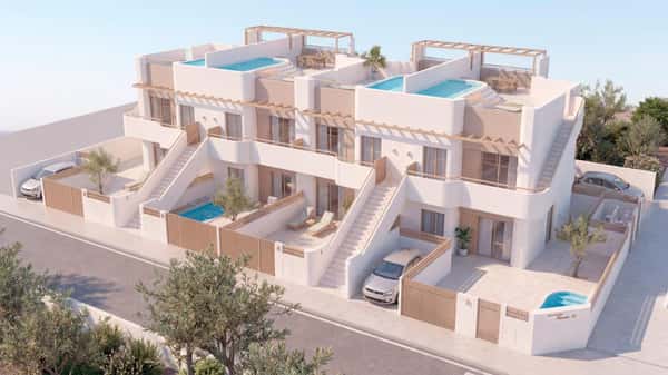 Bungalow met eigen zwembad en zomerkeuken in Pilar de la Horadada