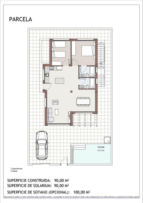 Gelijkvloerse nieuwbouwvilla met privézwembad in Vera, Almería — foto 39