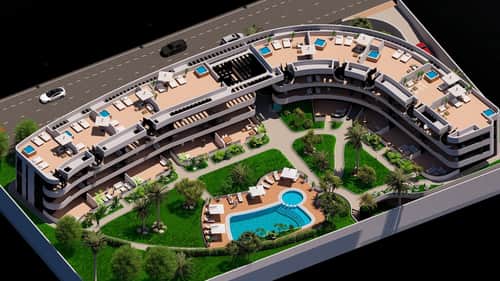 Nieuwbouw penthouse met solarium en zeezicht op 700 meter van het strand in Los Alcázares — foto 22