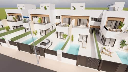 Nieuwbouwvilla met privétuin en zwembad in Santiago de la Ribera — foto 7