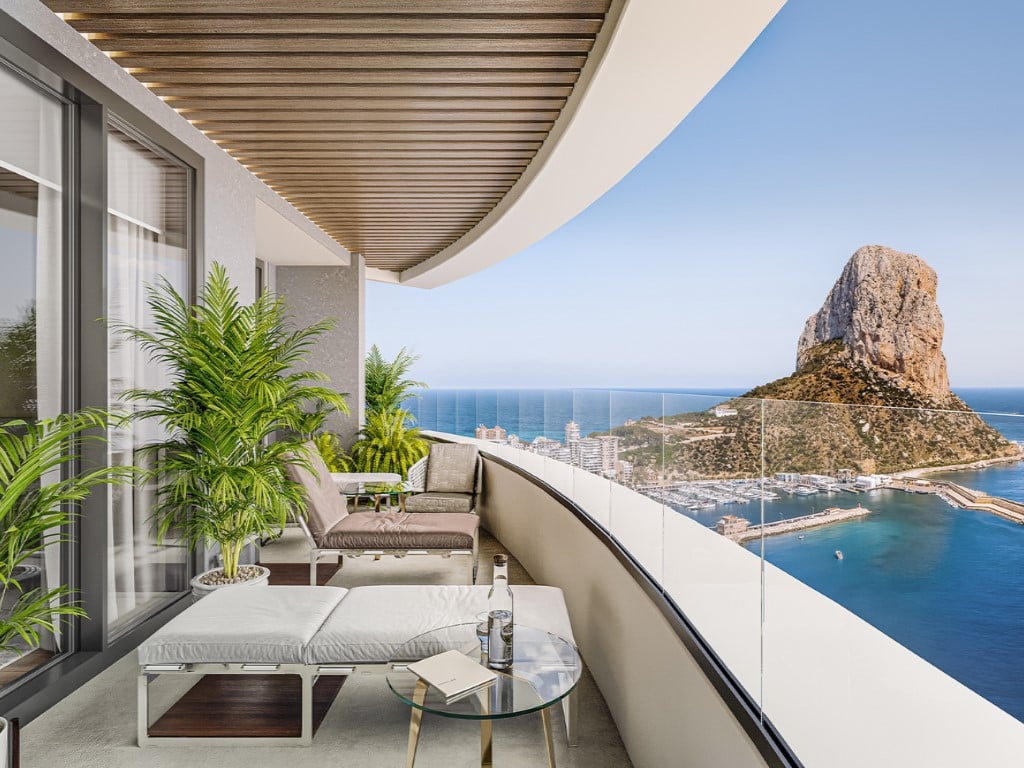 Moderne nach Süden ausgerichtete Wohnungen mit Meerblick in Costa Blanca