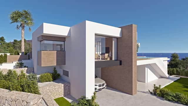 Villa mit Meerblick in Benitachell, 3 Schlafz., 253m²