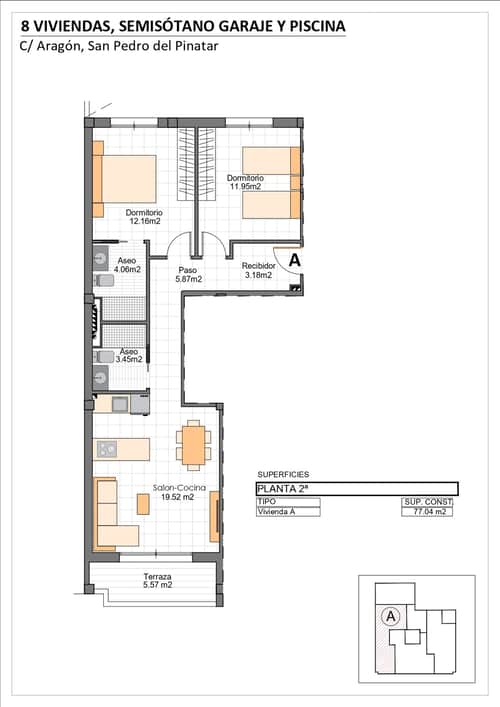 Nieuwbouwappartement met Twee Slaapkamers op de Begane Grond in Macao Playa 2, Lo Pagán — foto 14