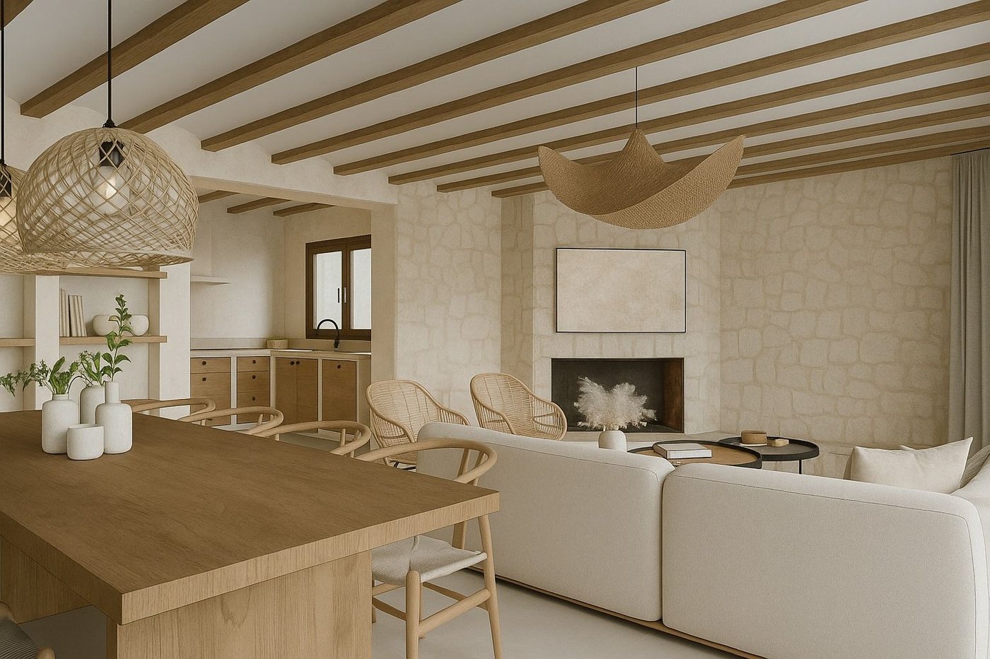 Ibizan-style renovated villa with sea and Cap San Antonio views — Costa Nova, Jávea