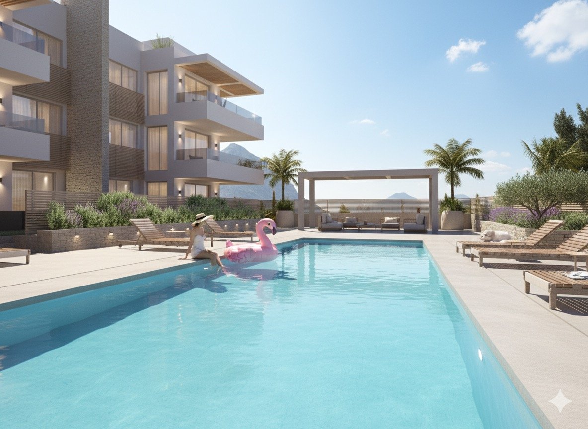 Apartamentos contemporáneos en Jávea junto al Montgó a 500 m de la playa