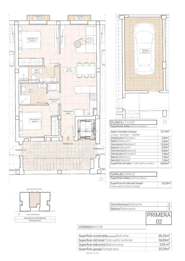 Nieuwbouwappartement met uitzicht op de wijngaarden in Hondón de las Nieves