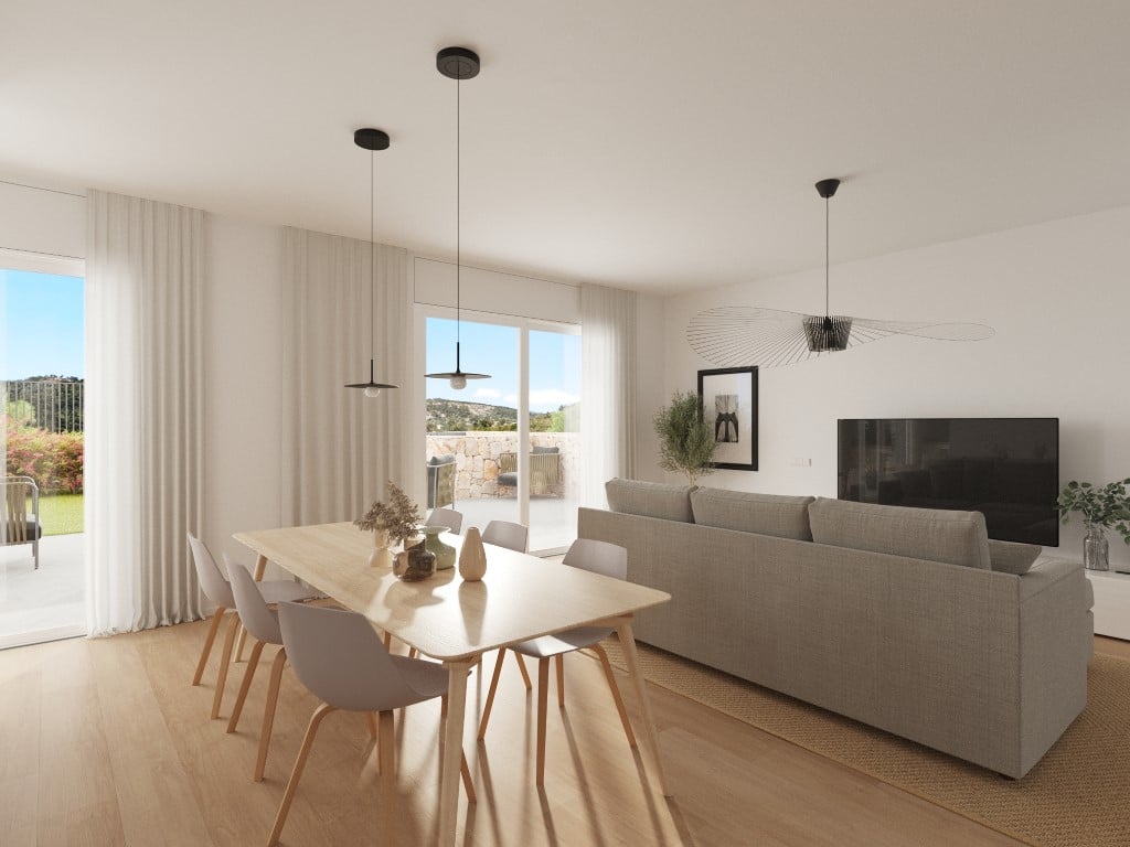 Fase 2 in El Balcón de Finestrat: moderne appartementen en villa's met uitzicht op zee — living room