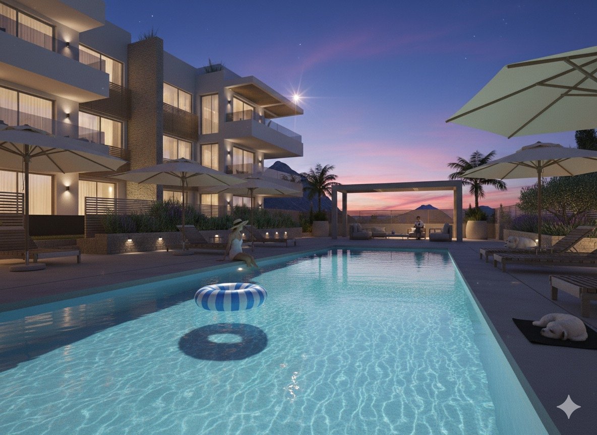 Apartamentos contemporáneos en Jávea junto al Montgó a 500 m de la playa