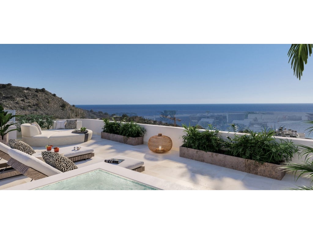 Modern apartments with pool and gym near Playa del Torres — terrace