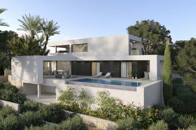 Villa mit Meerblick in Benitachell, 3 Schlafz., 190m²