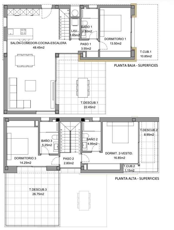 Moderna villa con vistas al mar en venta en Finestrat - 14