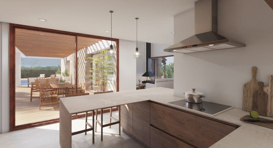 Vil·la de Disseny Modern Estil Ibiza a Jávea: 4 Dormitoris, Vistes a la Muntanya, Piscina, Garatge i Acabats Premium | 1.550.000 € - 5