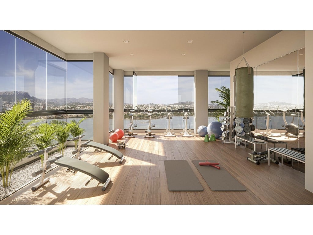 New residential complex in Calpe with sea views and luxury amenities — terrace
