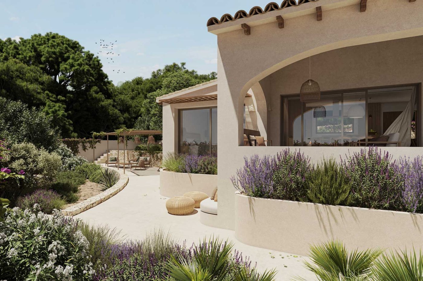 Villa Qila — 3 dormitorios, 4 baños con vistas al mar