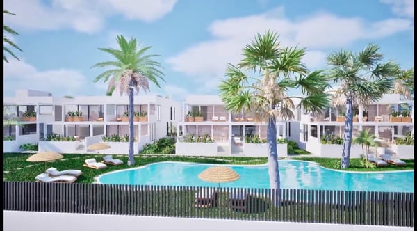 Nieuwbouwwoningen te koop in Mar de Cristal, vlak bij het strand