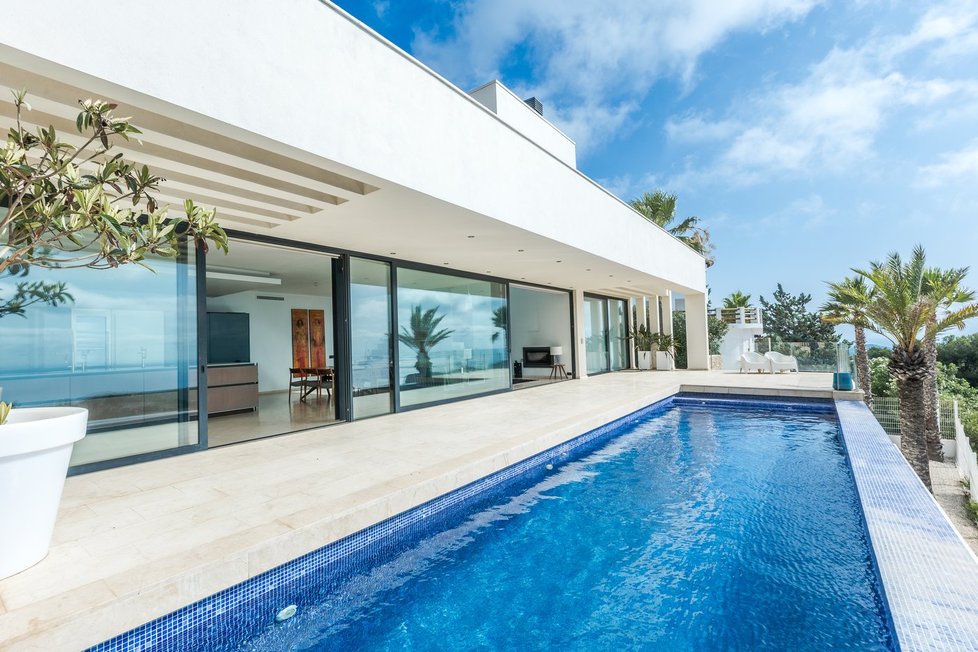 Luxury Contemporary Villa with 180° Panoramic Sea Views to Ibiza and Formentera