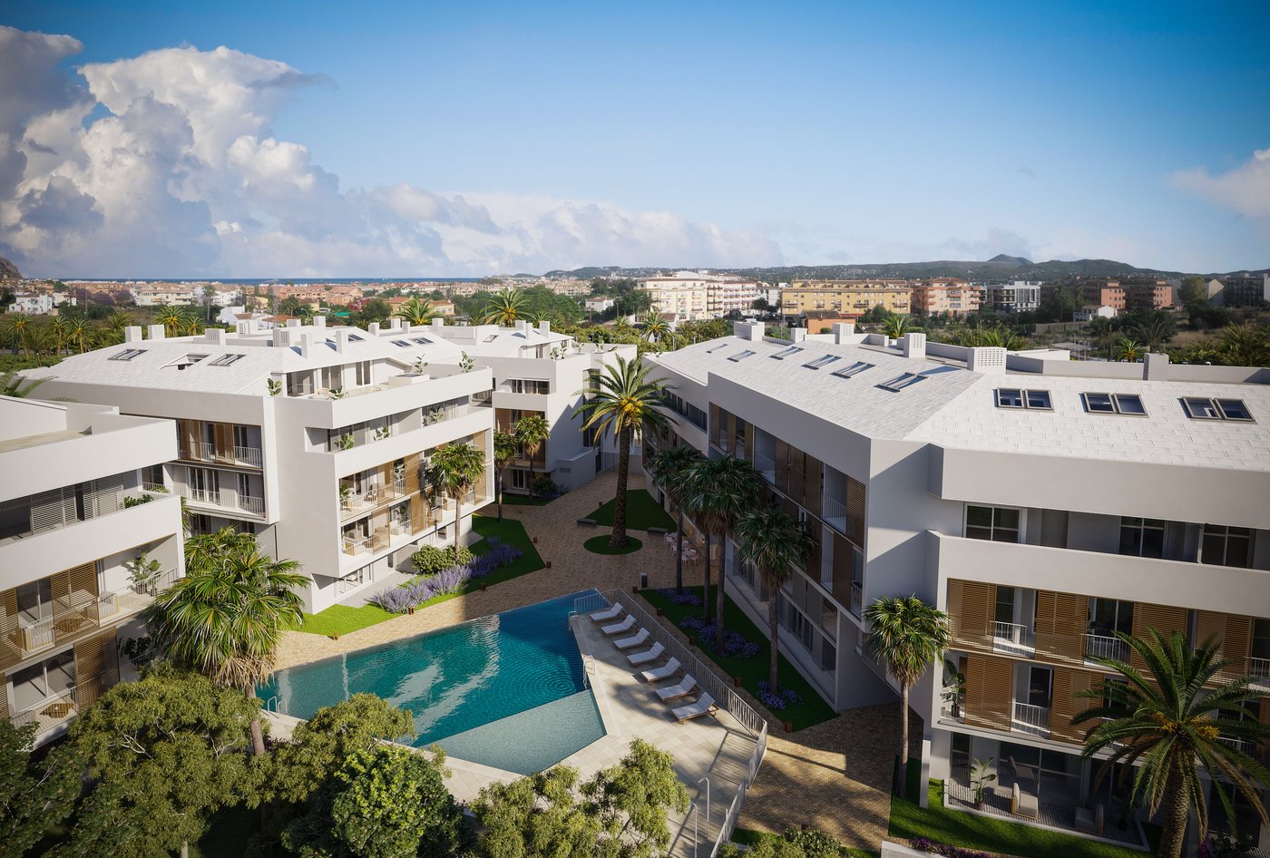 Amplio ático dúplex de 3 dormitorios con vistas al mar en Jávea