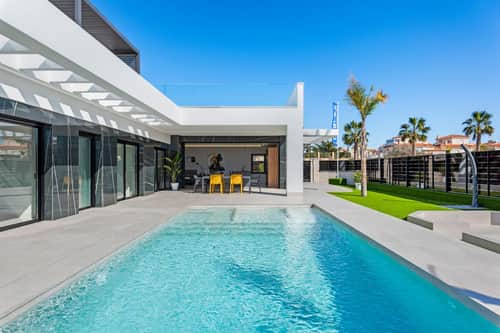 Gelijkvloerse nieuwbouwvilla met privézwembad en solarium in La Finca Golf, Algorfa — foto 1