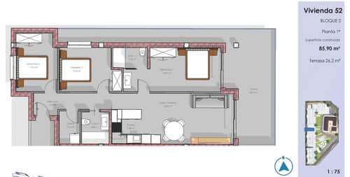 Gemeubileerd appartement met 3 slaapkamers en ruim terras in El Raso, Guardamar — foto 8
