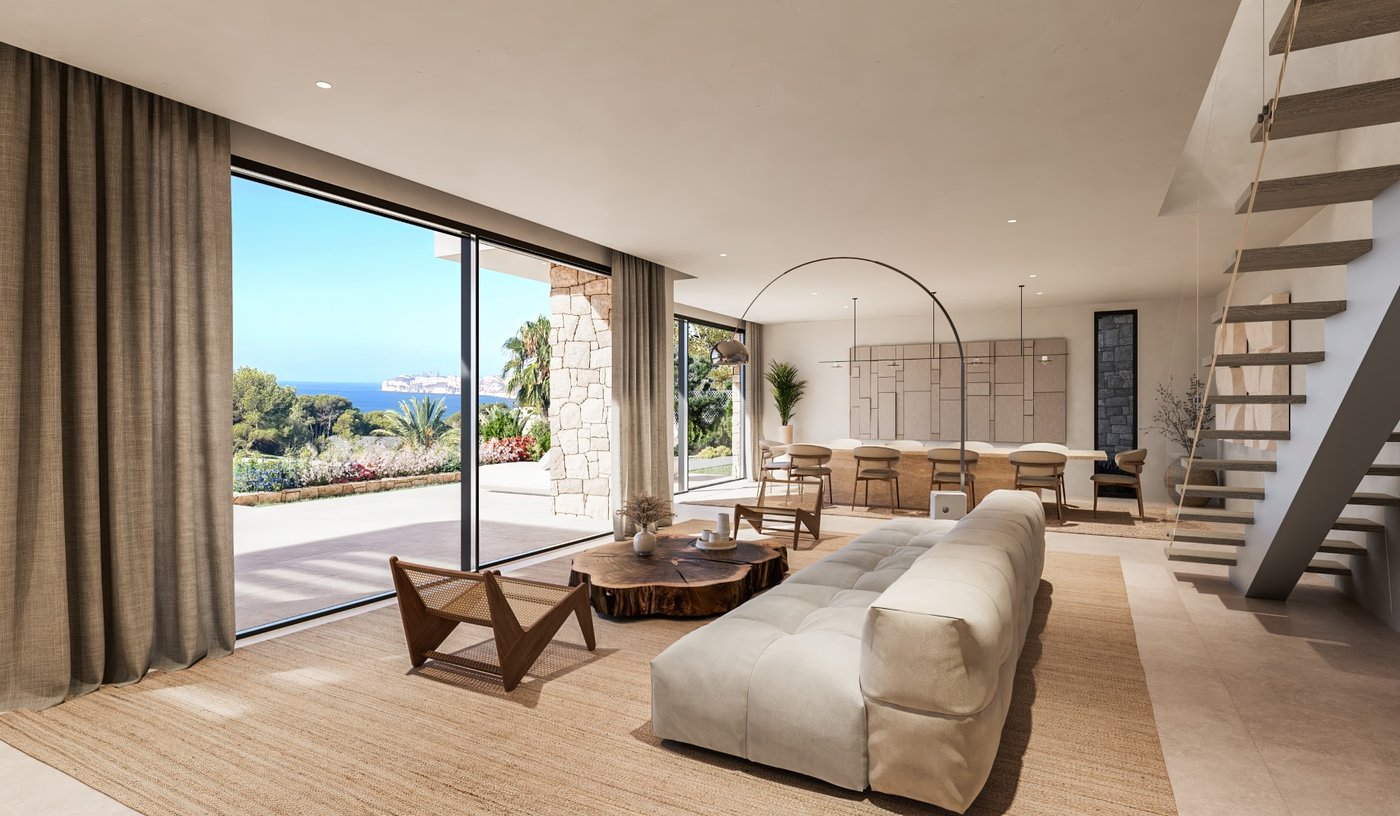 Villa Melissa en Torre Ambolo, Jávea — Villa nueva con licencia, vistas al mar y piscina privada
