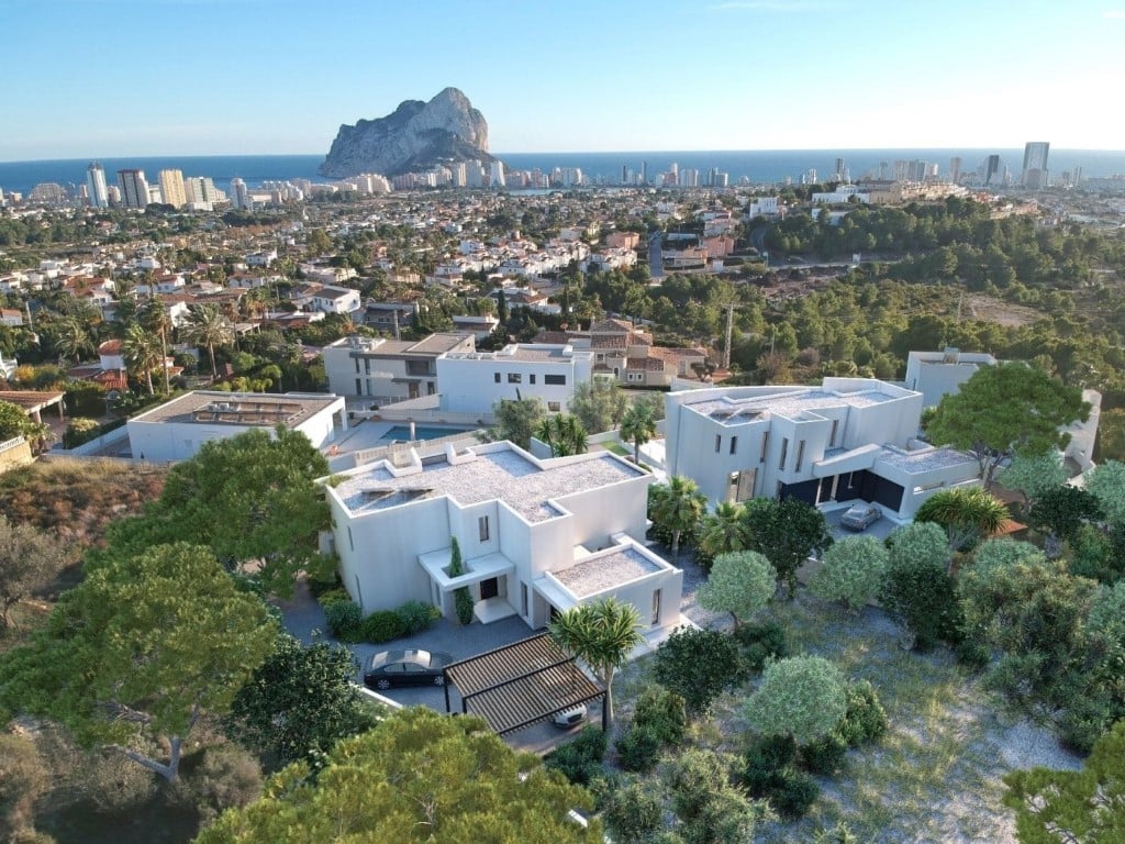 Vila so 4 spálňami, panoramatickým výhľadom na more a bazénom v Calpe
