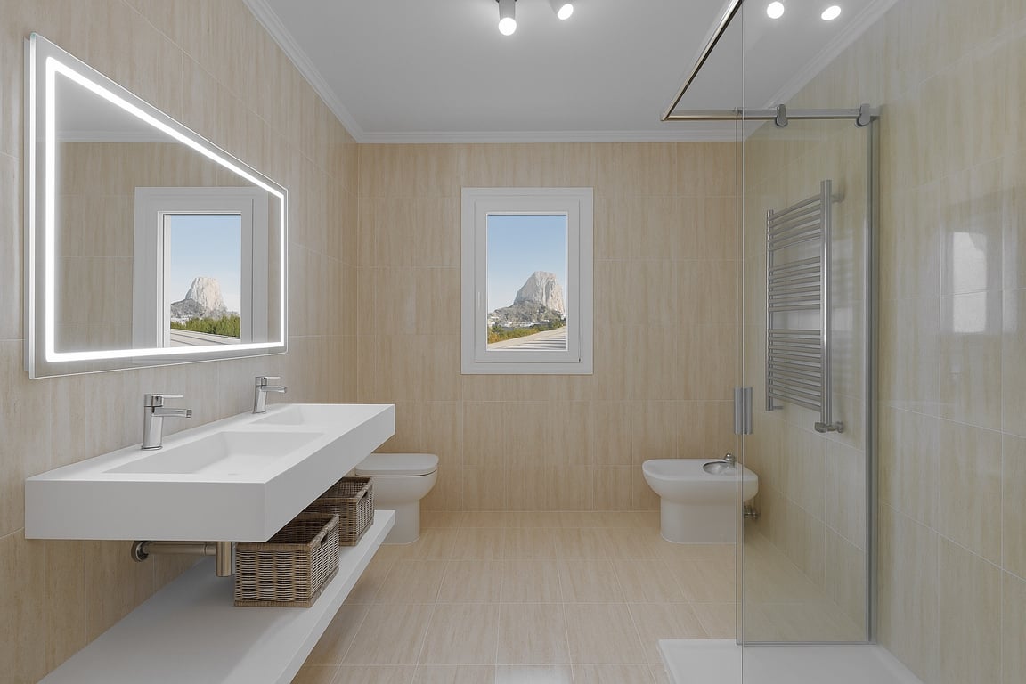 Propietat Rara a Calpe: Vila de Luxe Renovada + Casa per a Convidats en un Immens Terreny de 2,100 m²! - 26