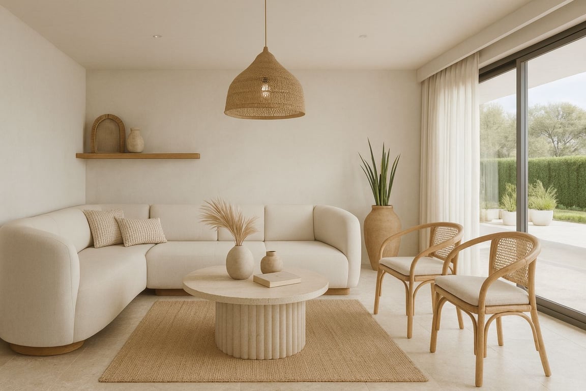 Villa de Luxe ESTIL IBIZA: Obra Nova 3 Dormitoris/3 Banys (2 en Ús), Piscina Privada i Garatge | Vistes al Mar a Monte Solana, Pedreguer - 7