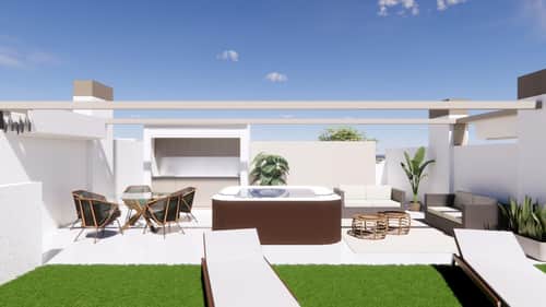 Ruime bungalow met privétuin en zwembad in Pilar de la Horadada — foto 18