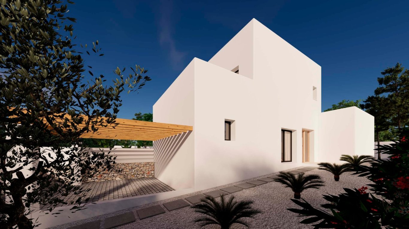 Nueva villa de estilo Ibicenco en venta cerca Moraira - 2
