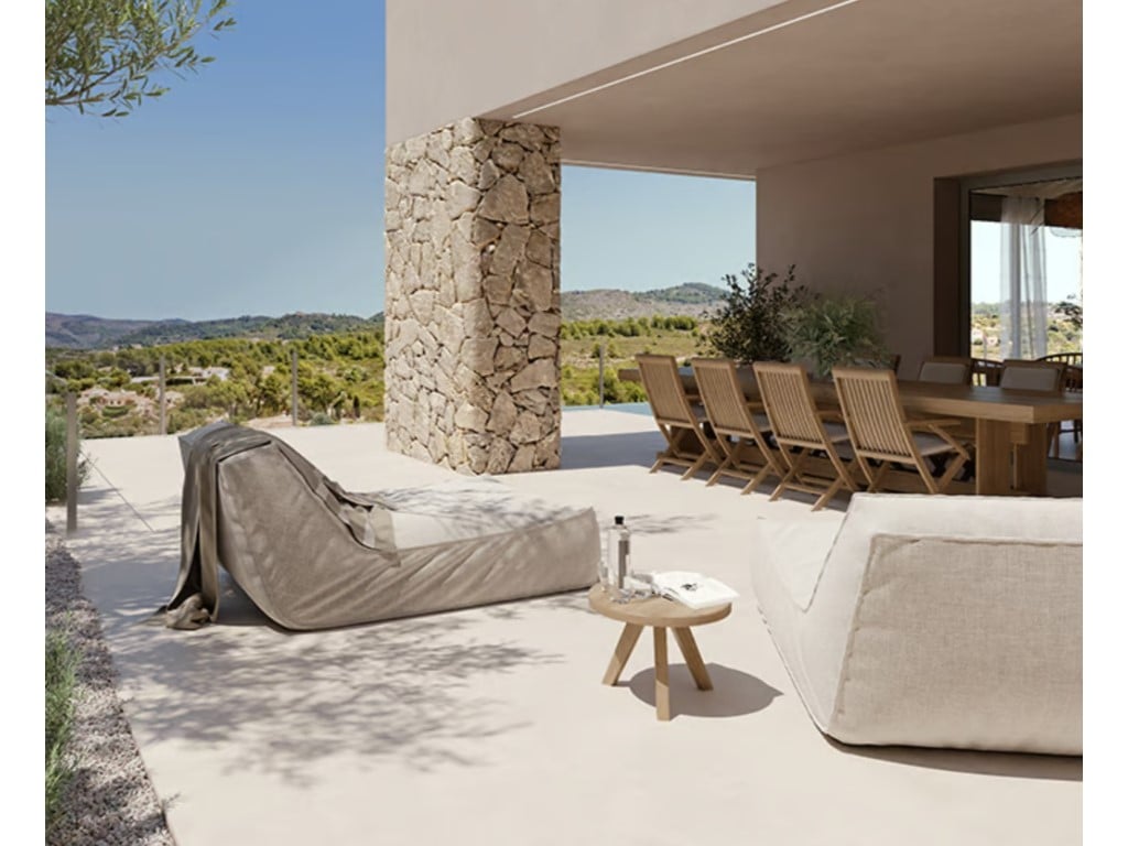 Zeitgenössische Öko-Villa mit Infinity-Pool im Vall de Pop — terrace
