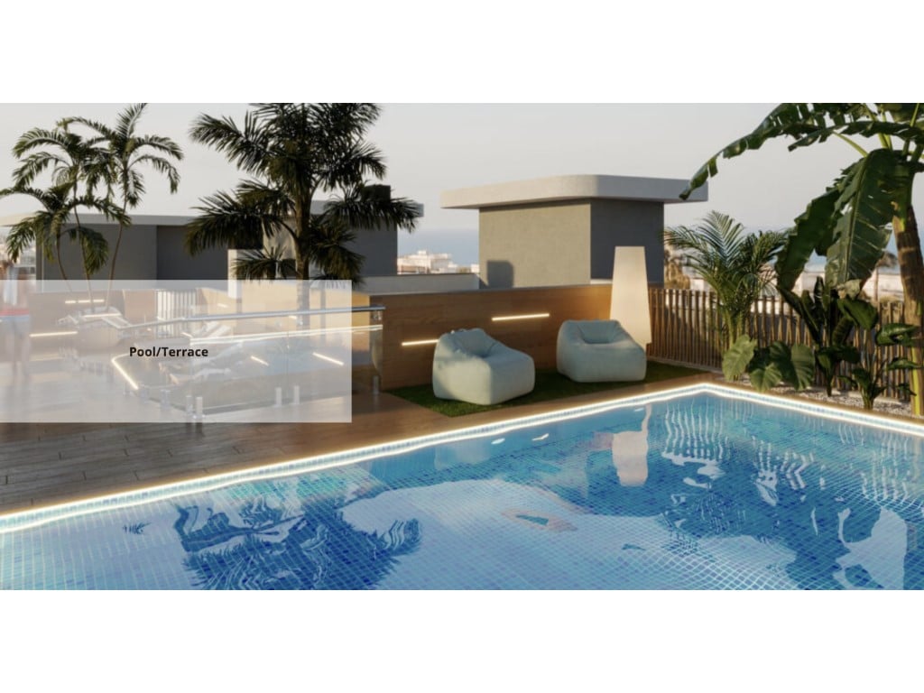 New 1-3 bedroom apartments near beach in Santa Pola — terrace