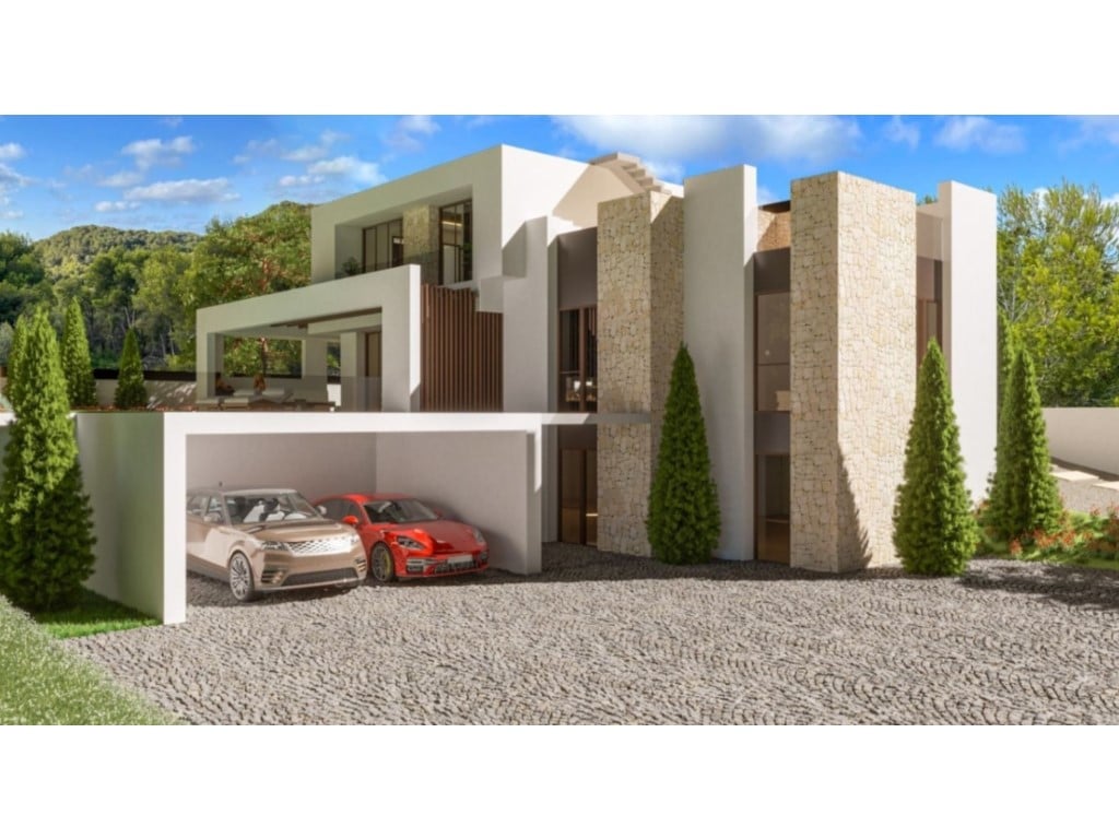 Moderne Villa mit 4 Schlafzimmern im Bau mit Meerblick in Jávea
