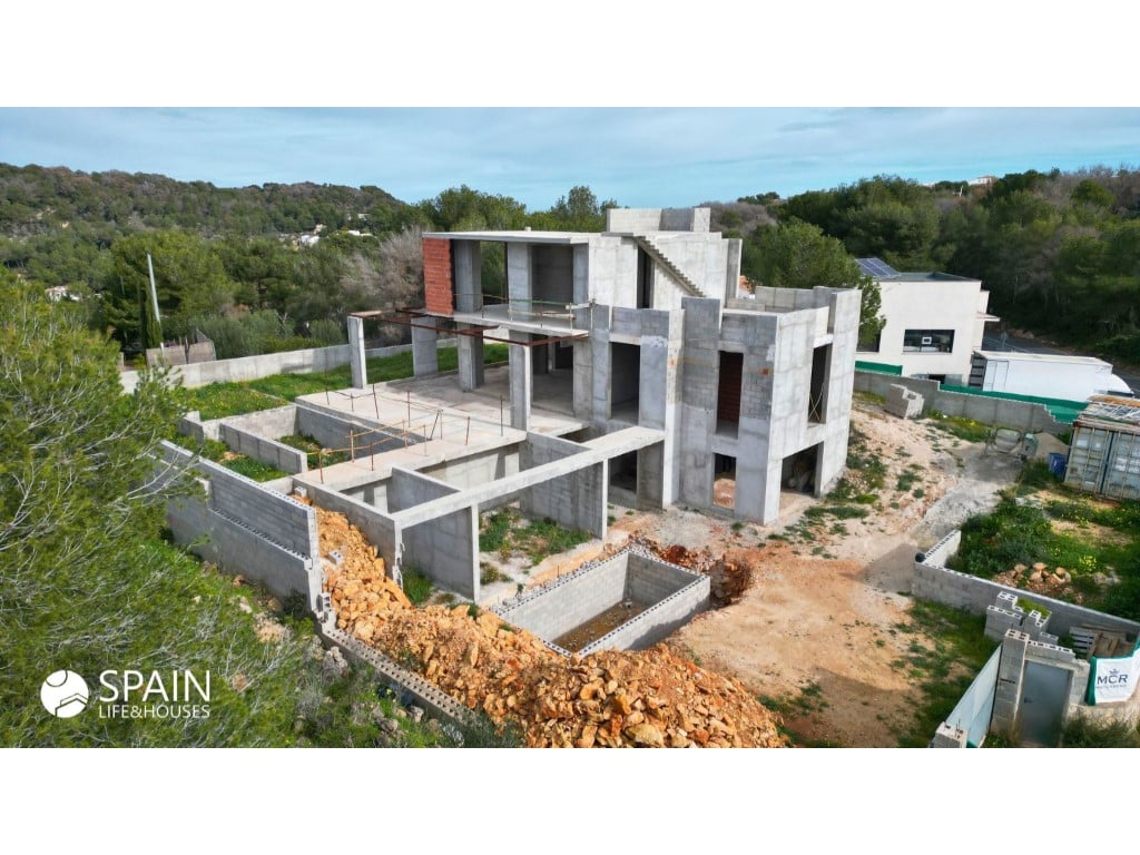 Moderne Villa mit 4 Schlafzimmern im Bau mit Meerblick in Jávea — terrace
