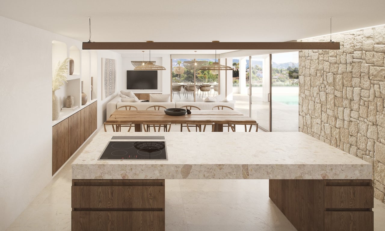 Gran villa con vistas al mar en venta en Moraira - 3