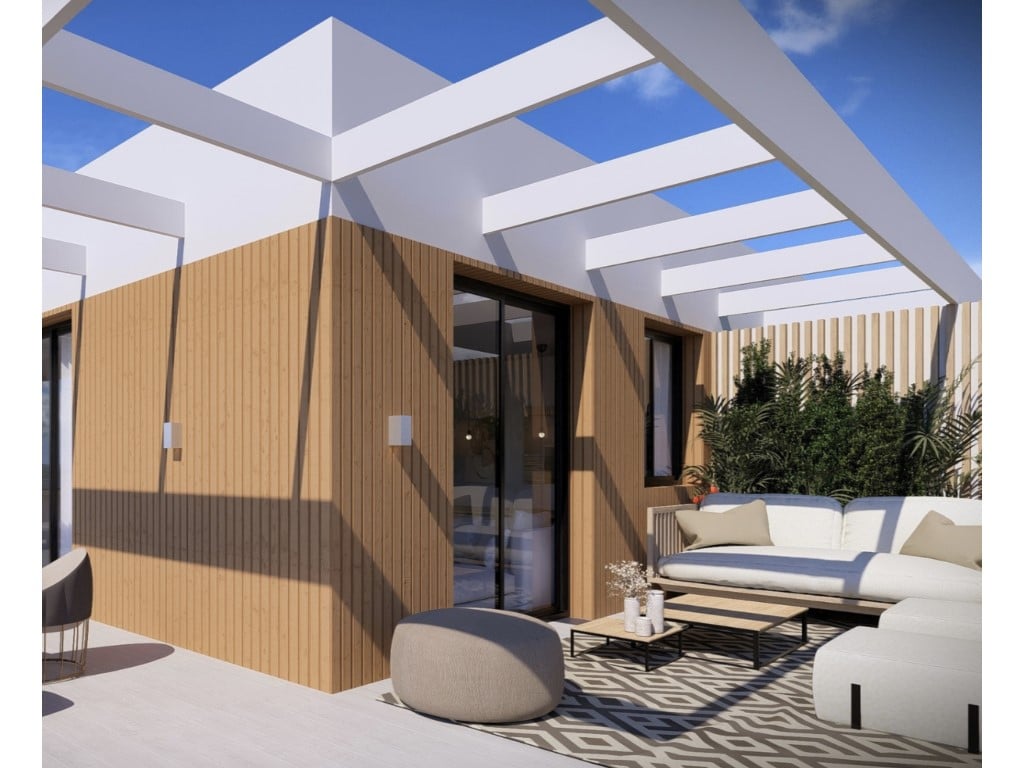 Neue 2-Zimmer-Wohnung mit Terrasse und Pool in Jávea — terrace