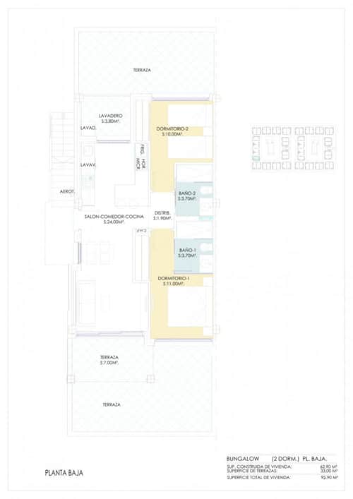 Nieuwbouwbungalow met groot terras in Los Balcones, Torrevieja — foto 23