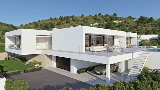 Villa mit Meerblick in Benitachell, 4 Schlafz., 313m²