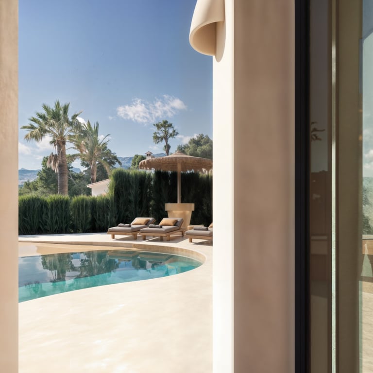 Villa de estilo ibicenco en venta en Moraira con vistas panorámicas al mar - 10