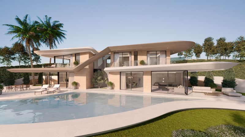 Moderne villa met zee- en bergzicht in Monte Olimpo, Jávea