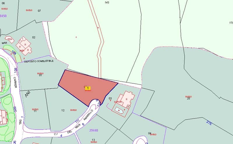 Bebouwbaar perceel 1.060 m² in Rafalet, Jávea